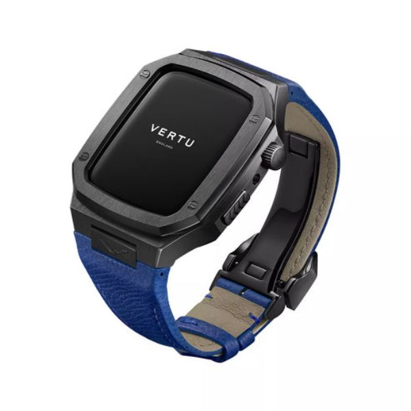 Vertu Watch Black Stainless Steel Blue Calf Didongviet 2c85b93b4ff845678a7cc326d14abc54