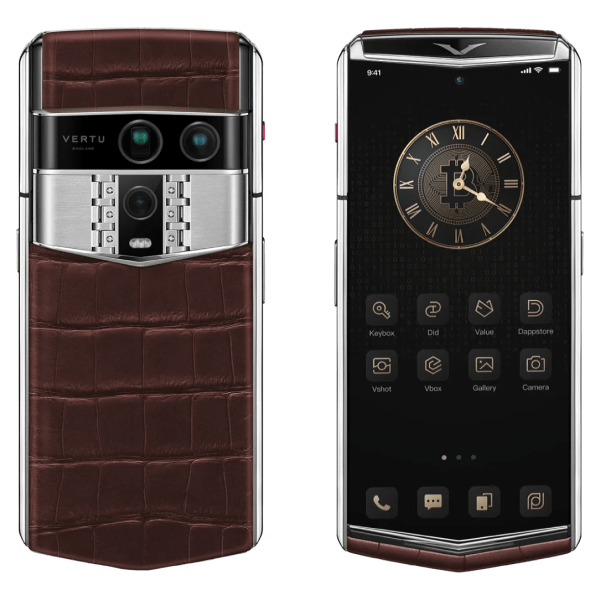 Vertu Agent Q Silver Advanced Set Amber Brown Alli 1tb B0ce188ad77e4340a575444e87502c1e
