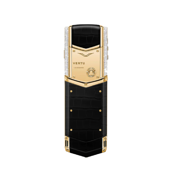Vertu Signature V   Gold Diamond Alligator Back 90 704eade3c5cc4d298f5f210094dca825